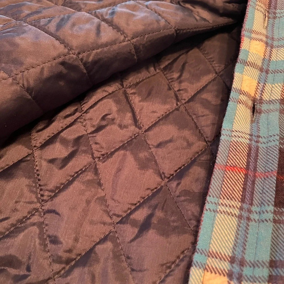 Vintage blue plaid Lumber Jack jacket, size Small - Picture 3 of 4